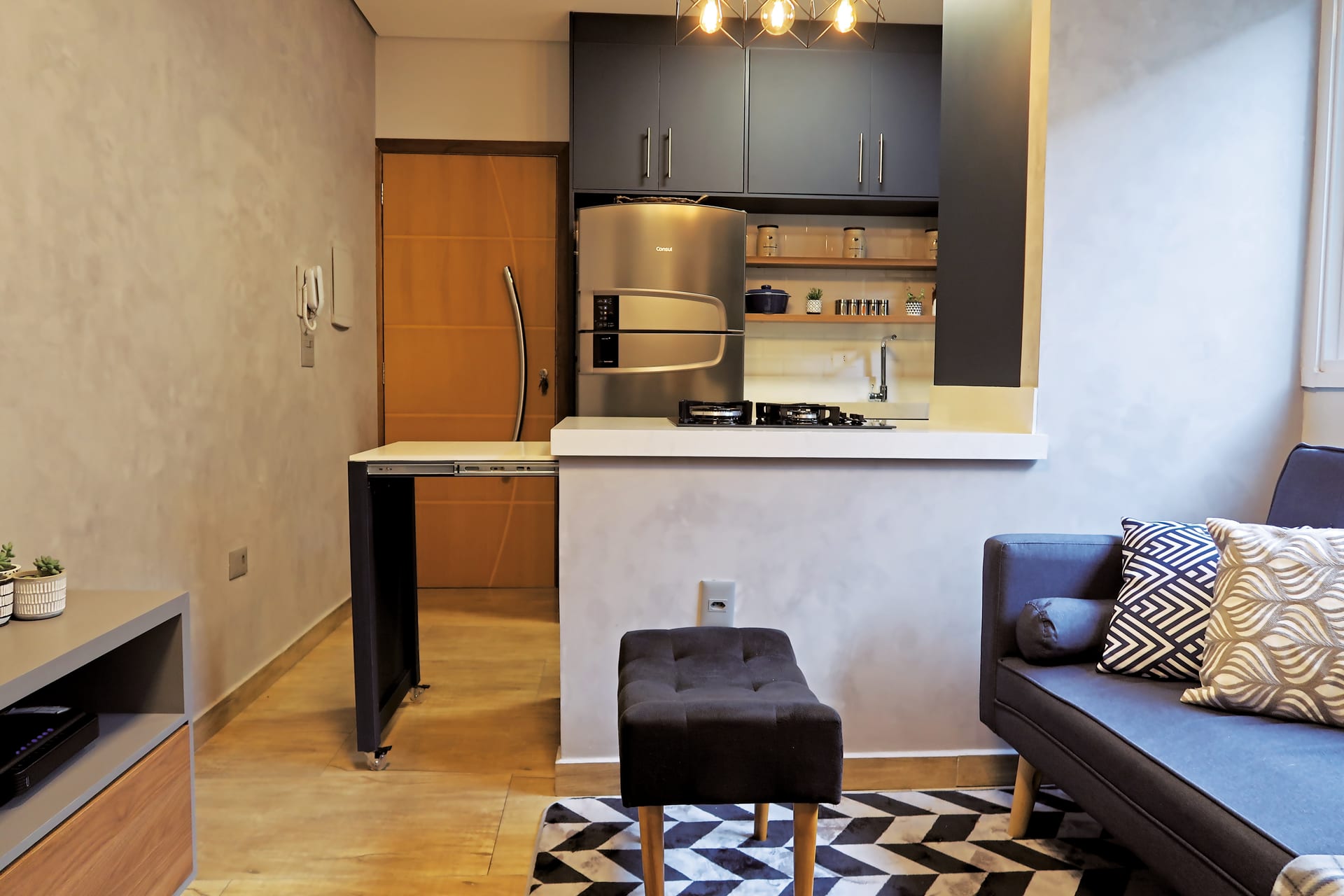 Apartamento Moderno ao Rústico